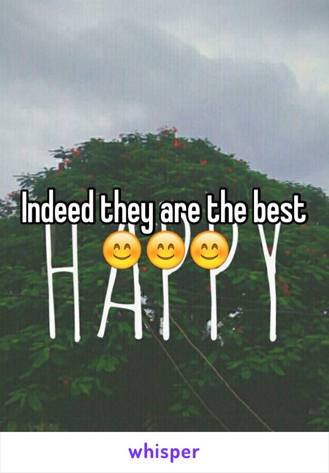 Indeed they are the best 😊😊😊