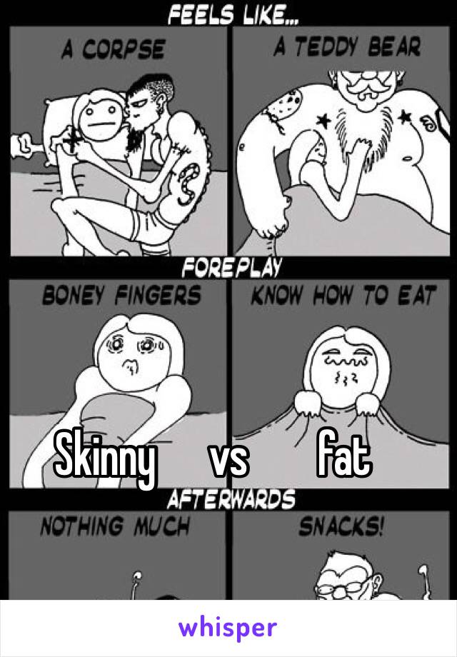  Skinny      vs        fat