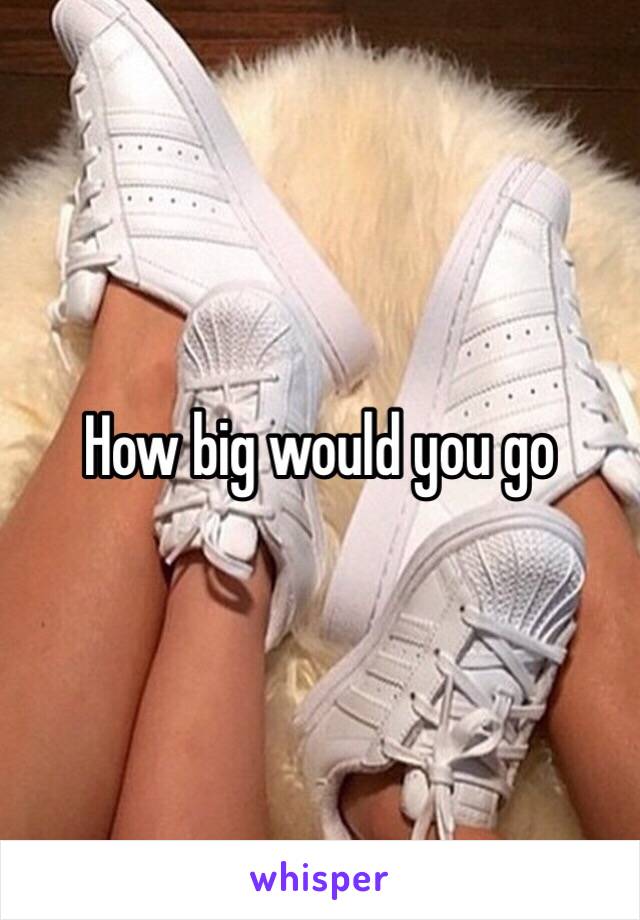 How big would you go 