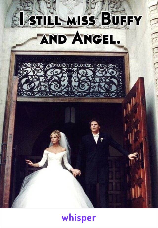 I still miss Buffy and Angel.
