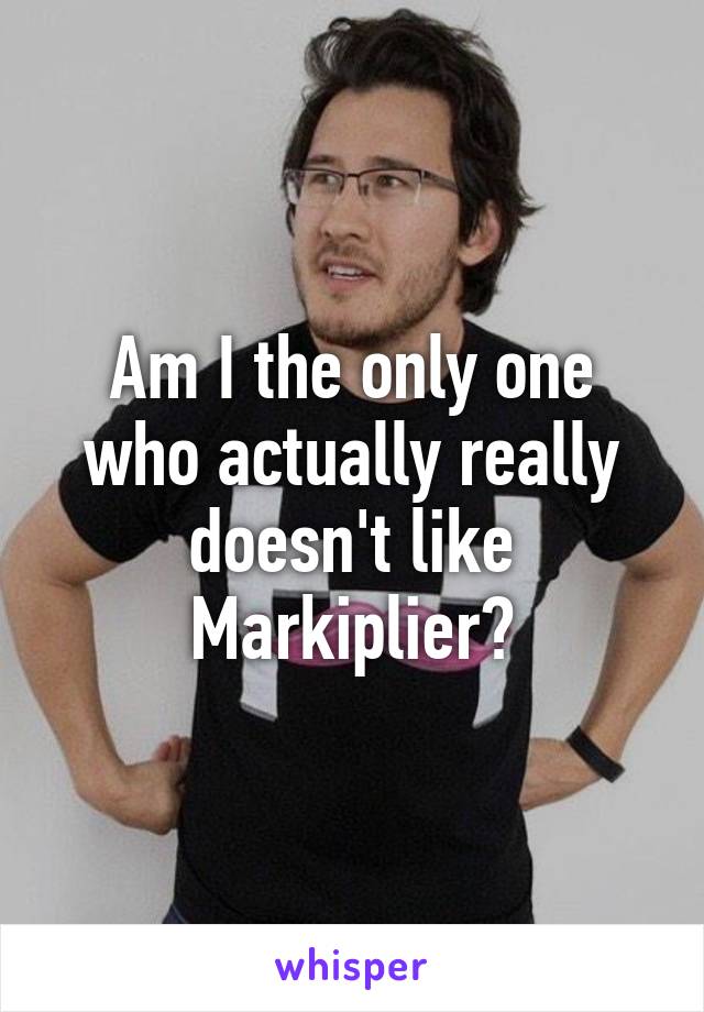 Am I the only one who actually really doesn't like Markiplier?