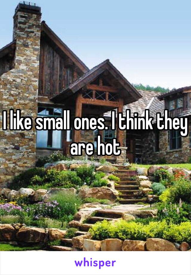 I like small ones. I think they are hot 