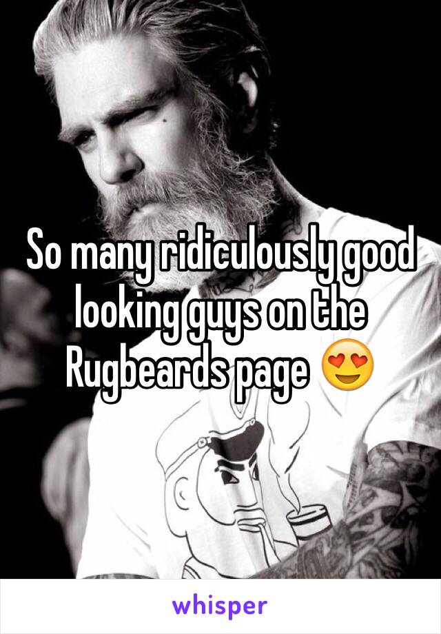 So many ridiculously good looking guys on the Rugbeards page 😍 