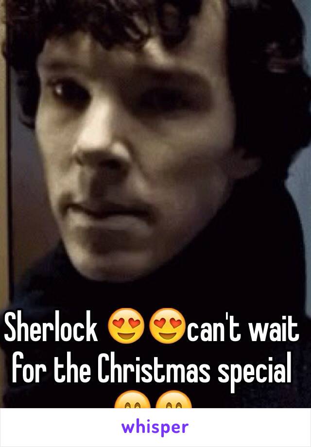 Sherlock 😍😍can't wait for the Christmas special 😊😁