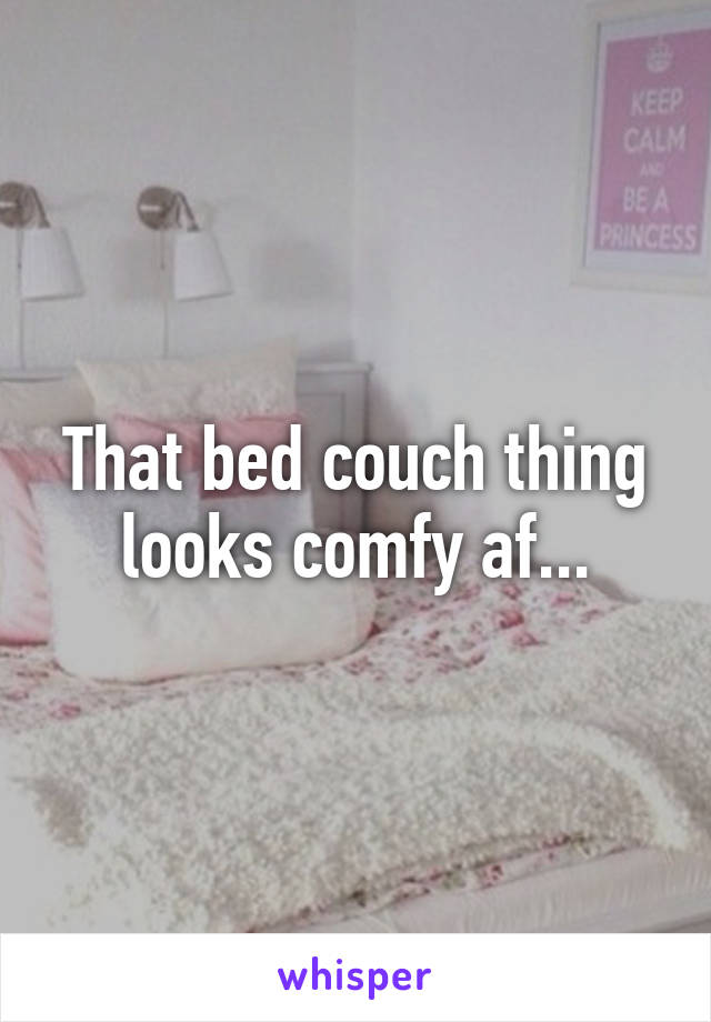 That bed couch thing looks comfy af...