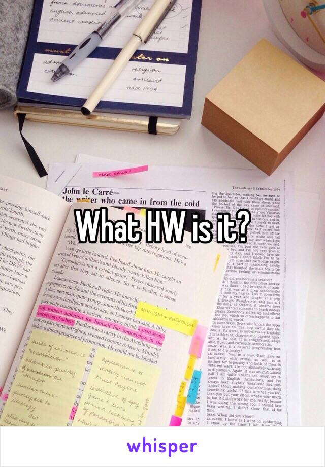 What HW is it?