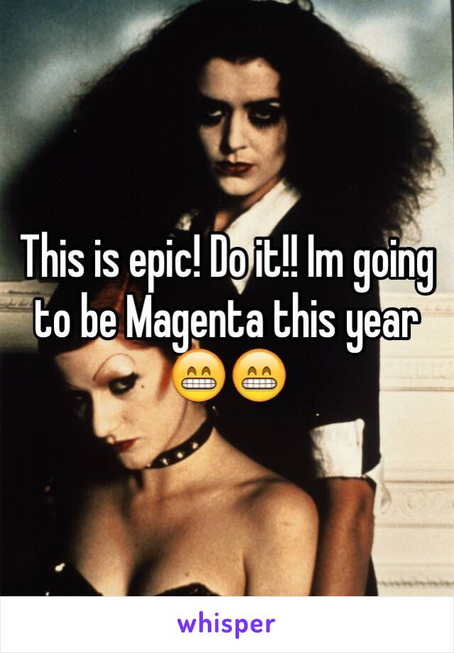 This is epic! Do it!! Im going to be Magenta this year 😁😁