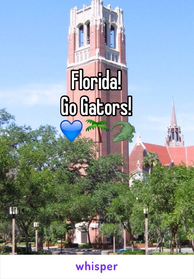 Florida!
Go Gators!
💙🌴🐊
