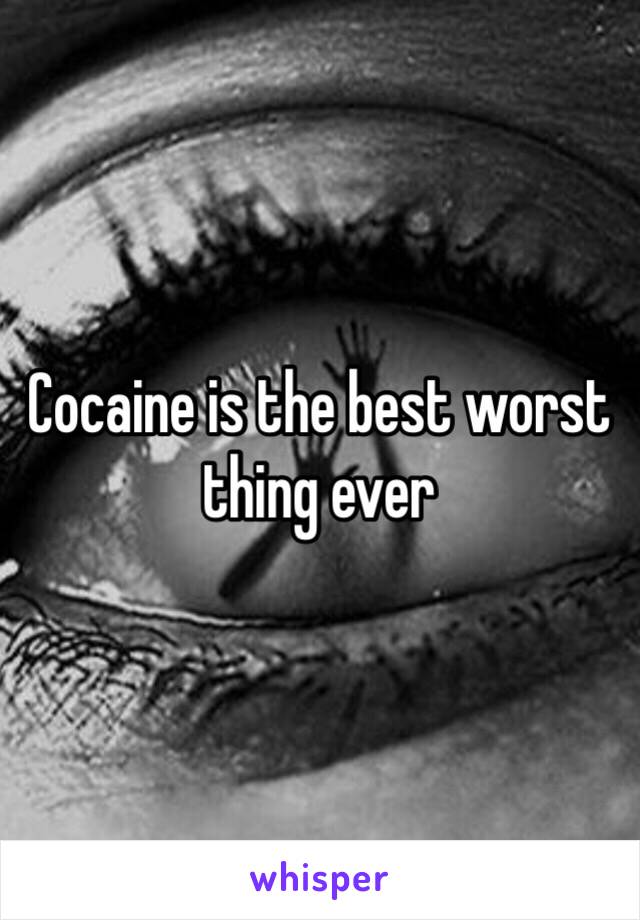 Cocaine is the best worst thing ever