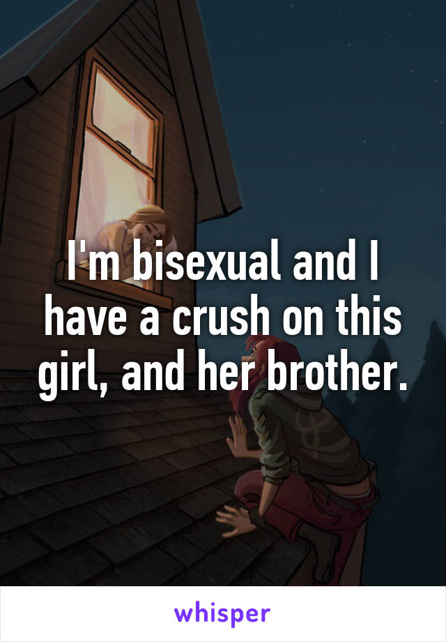 I'm bisexual and I have a crush on this girl, and her brother.