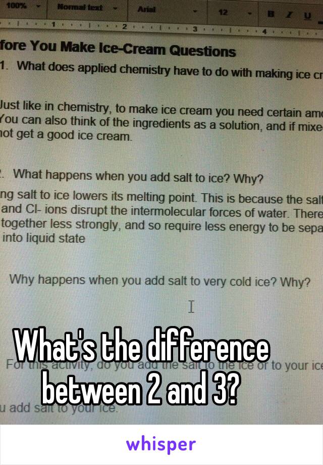 What's the difference between 2 and 3?