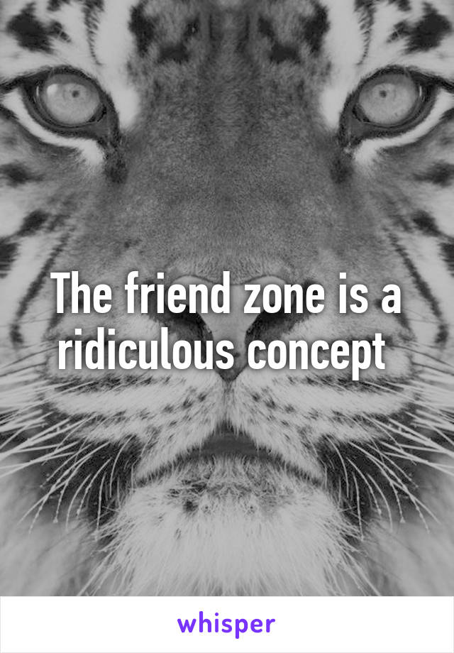 The friend zone is a ridiculous concept 