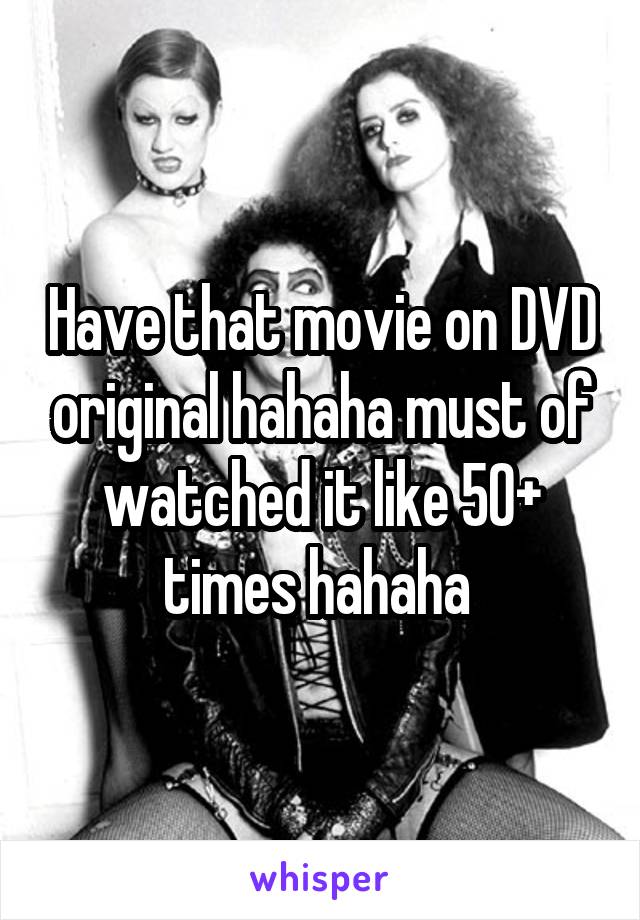 Have that movie on DVD original hahaha must of watched it like 50+ times hahaha 