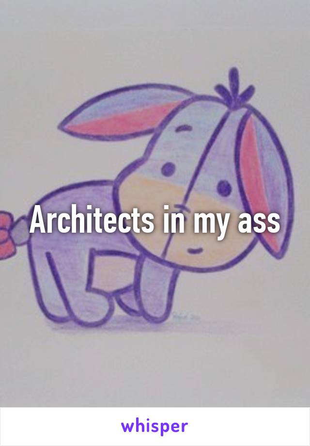 Architects in my ass