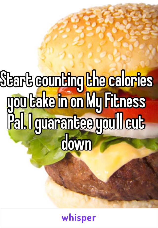 Start counting the calories you take in on My Fitness Pal. I guarantee you'll cut down