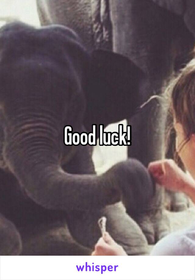 Good luck!