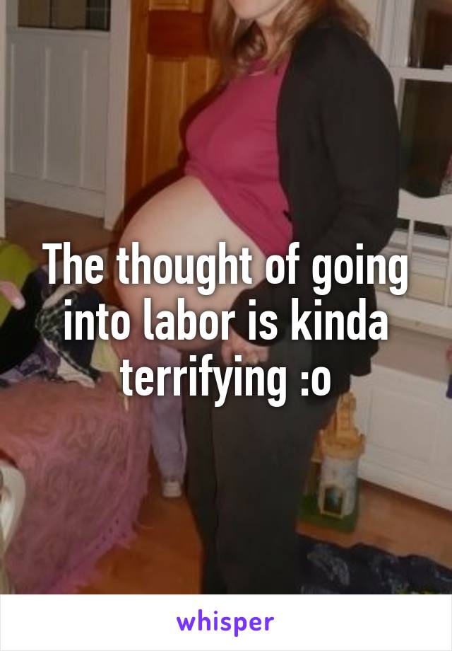 The thought of going into labor is kinda terrifying :o