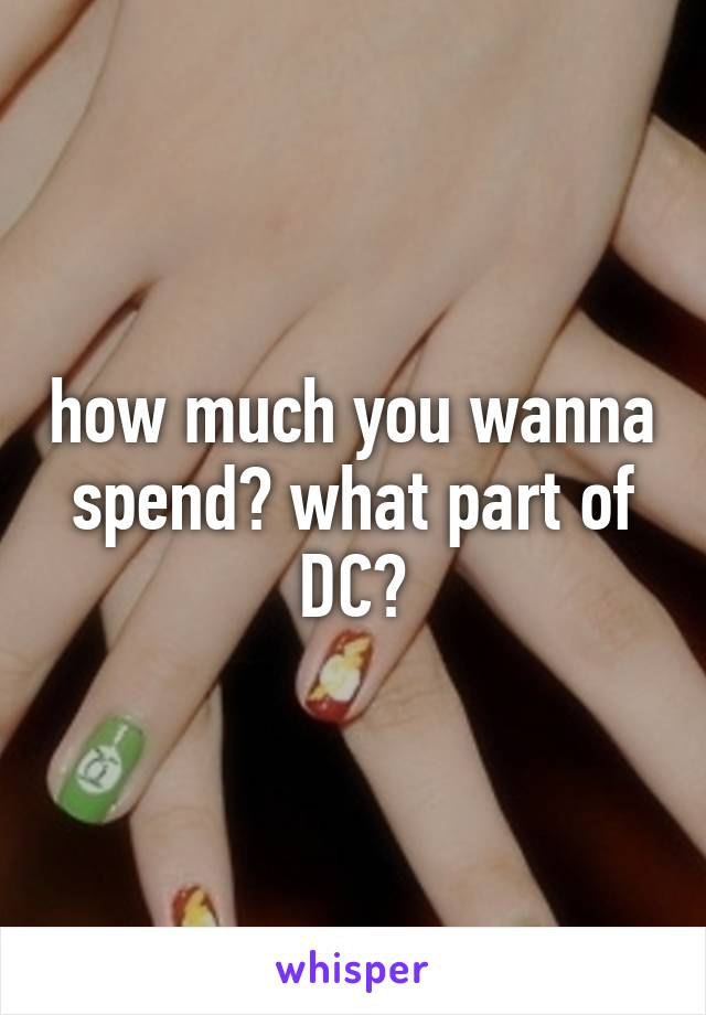 how much you wanna spend? what part of DC?