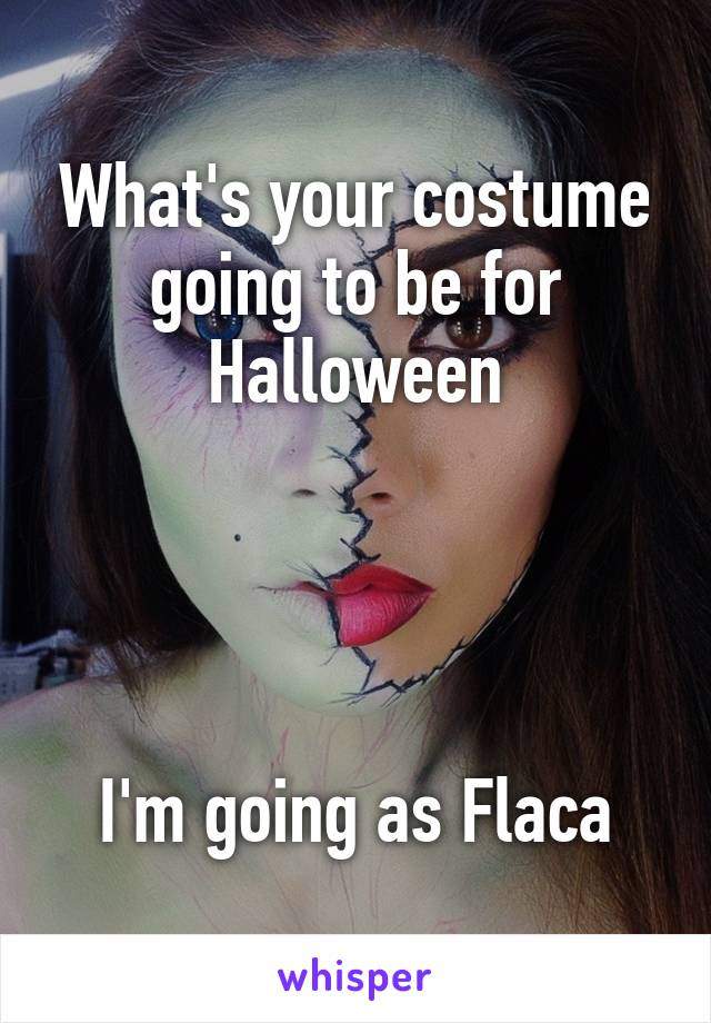 What's your costume going to be for Halloween




I'm going as Flaca