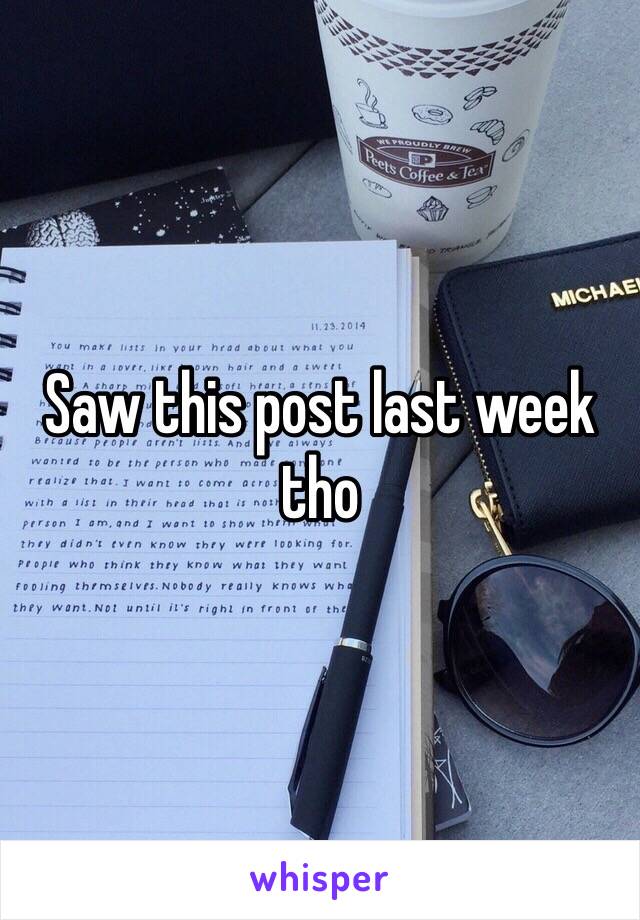 Saw this post last week tho