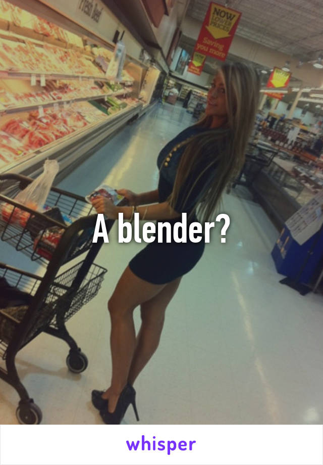 A blender?