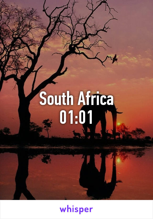 South Africa
01:01