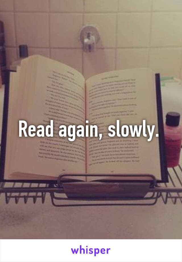 Read again, slowly. 