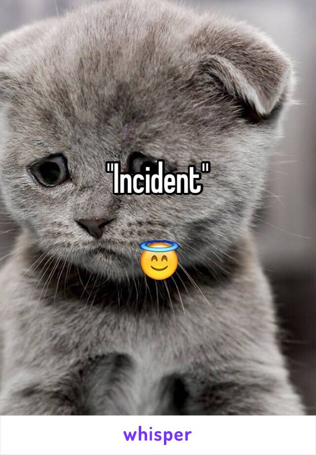 "Incident"

😇