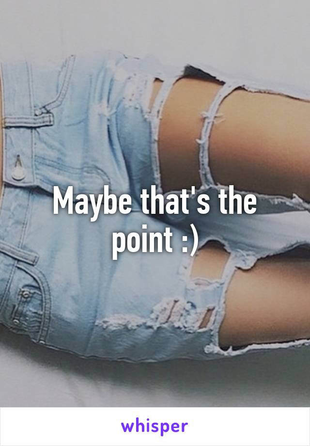 Maybe that's the point :)