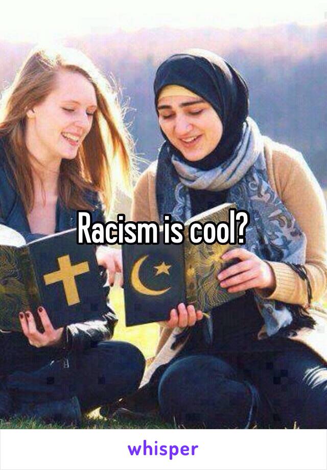 Racism is cool? 