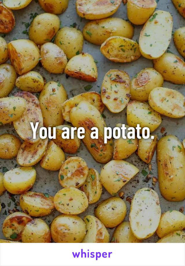 You are a potato.