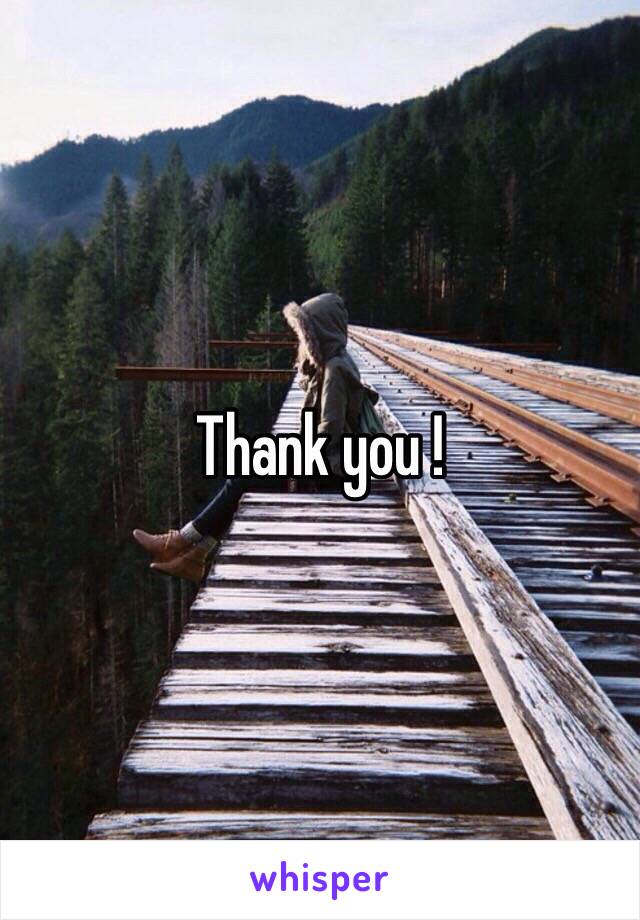 Thank you ! 