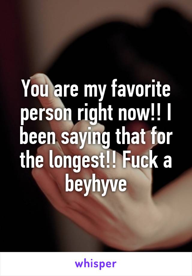 You are my favorite person right now!! I been saying that for the longest!! Fuck a beyhyve