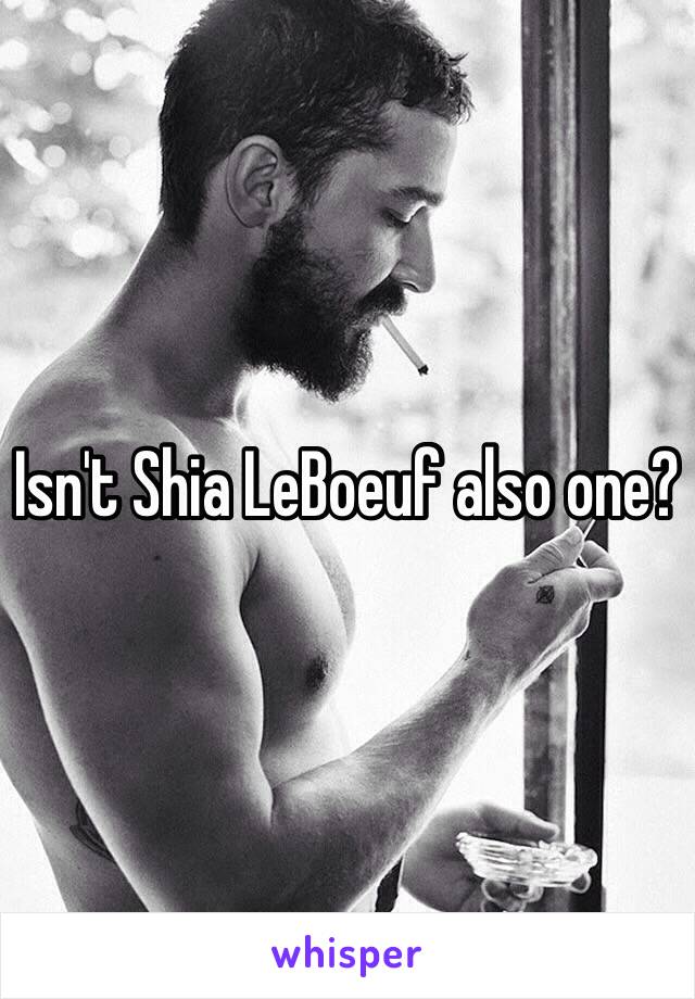 Isn't Shia LeBoeuf also one?