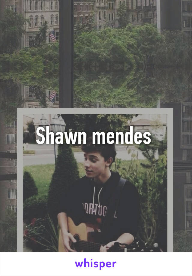 Shawn mendes 