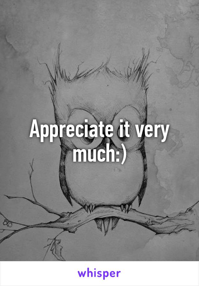 Appreciate it very much:)