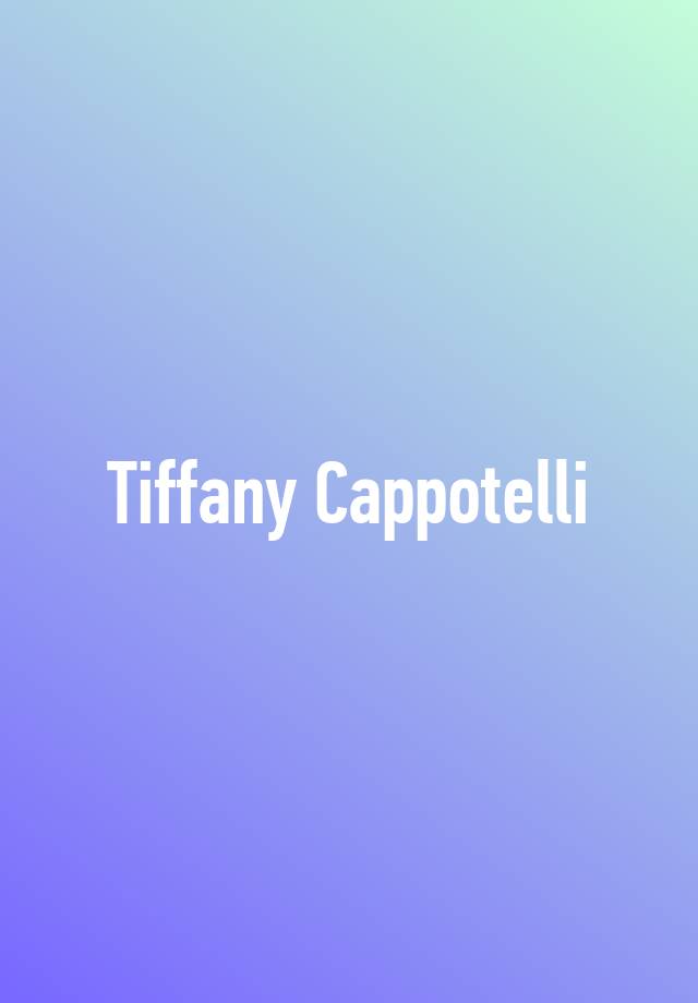 Tiffany Cappotelli 9260