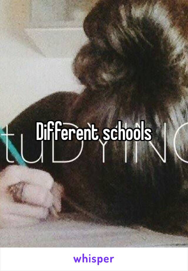 Different schools