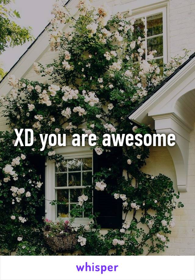 XD you are awesome 