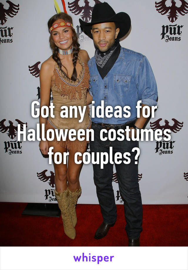 Got any ideas for Halloween costumes for couples?