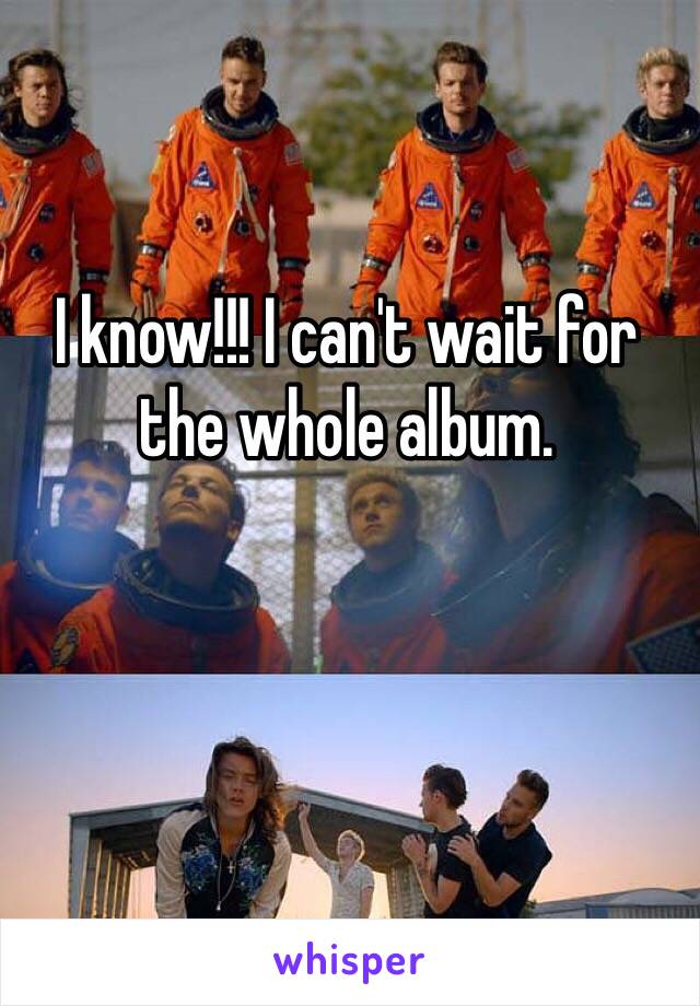I know!!! I can't wait for the whole album. 