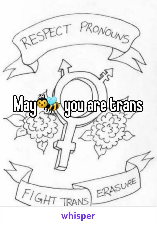 May🐝 you are trans