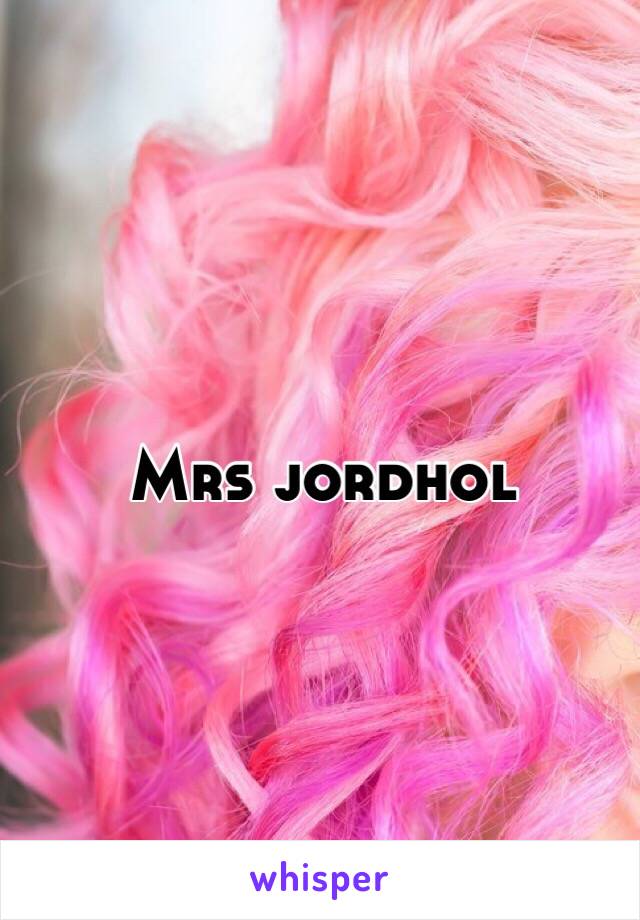 Mrs jordhol