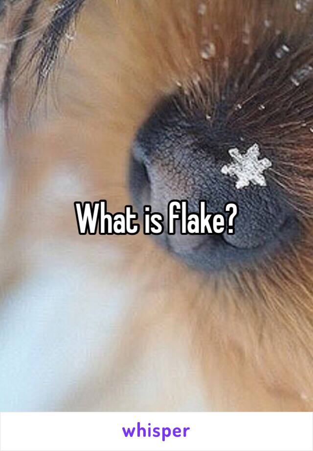 What is flake?