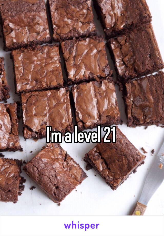 I'm a level 21