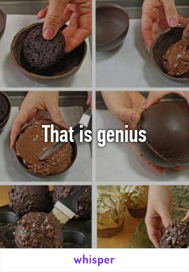 That is genius