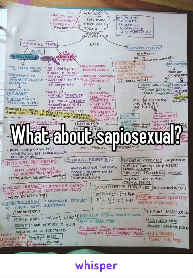 What about sapiosexual?