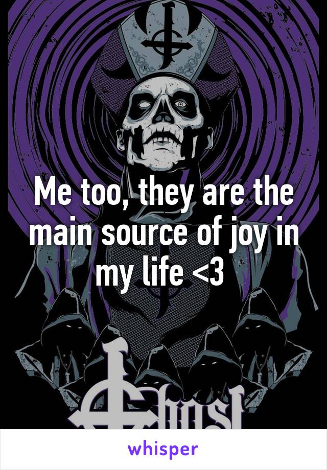 Me too, they are the main source of joy in my life <3 