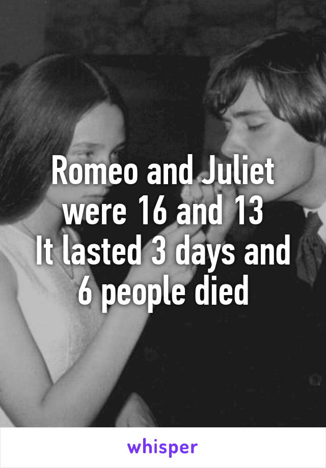 how many people died in romeo and juliet