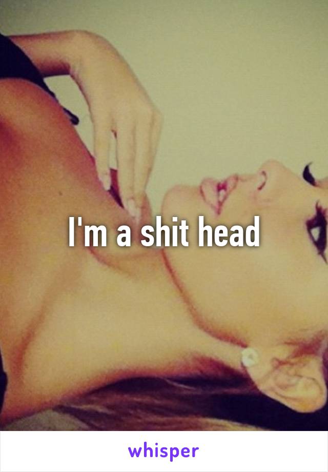 I'm a shit head